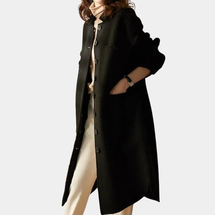 Drune | Lange und warme Trenchcoat für Damen, perfekt für den Winter