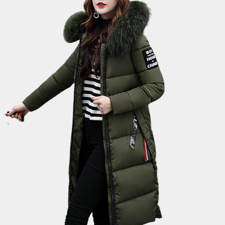 Drune | stylische Damen gesteppte Jacke mit Kapuze