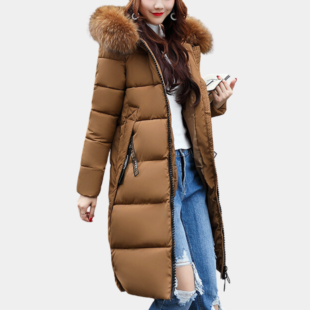 Drune | stylische Damen gesteppte Jacke mit Kapuze