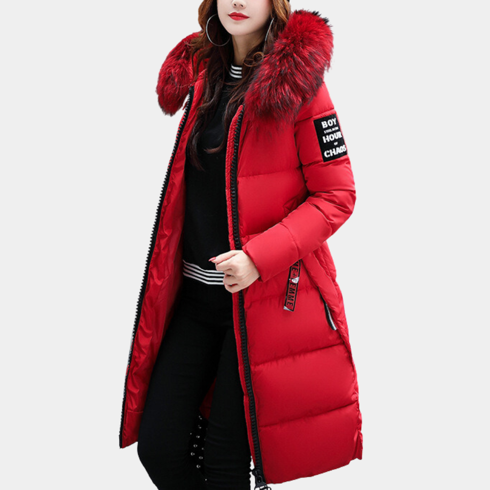 Drune | stylische Damen gesteppte Jacke mit Kapuze