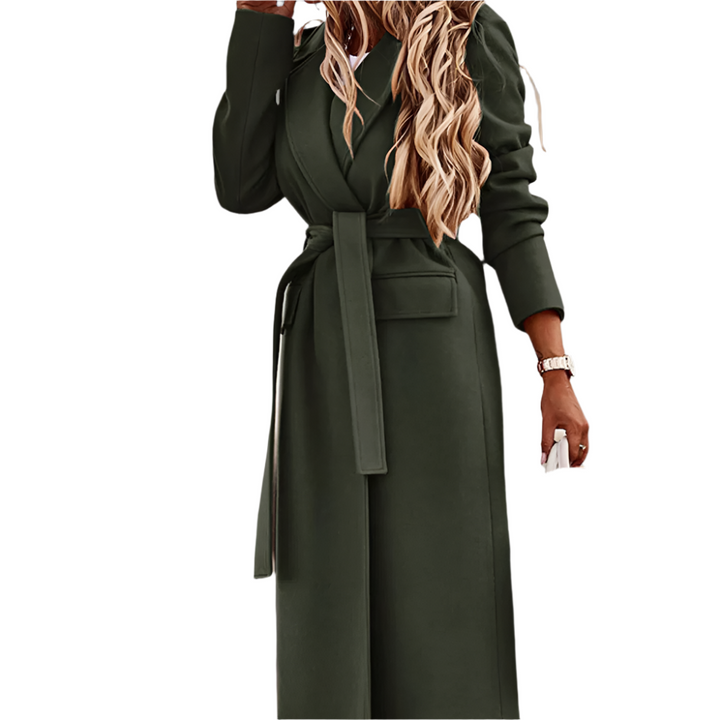Drune | Lange Mantel Tailliert Eleganter Schnitt Urbaner Stil