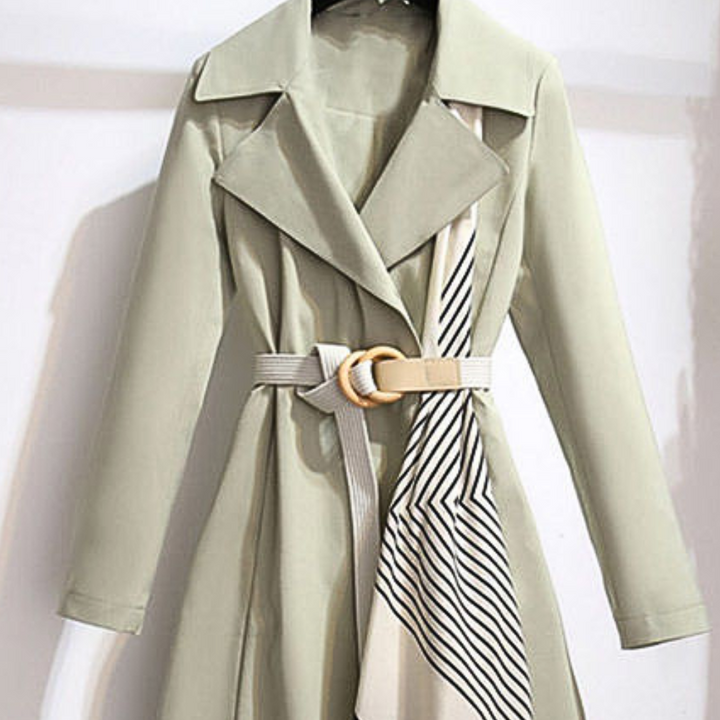 Drune | Eleganter Herbst-Trenchcoat mit Gürtel für Frauen