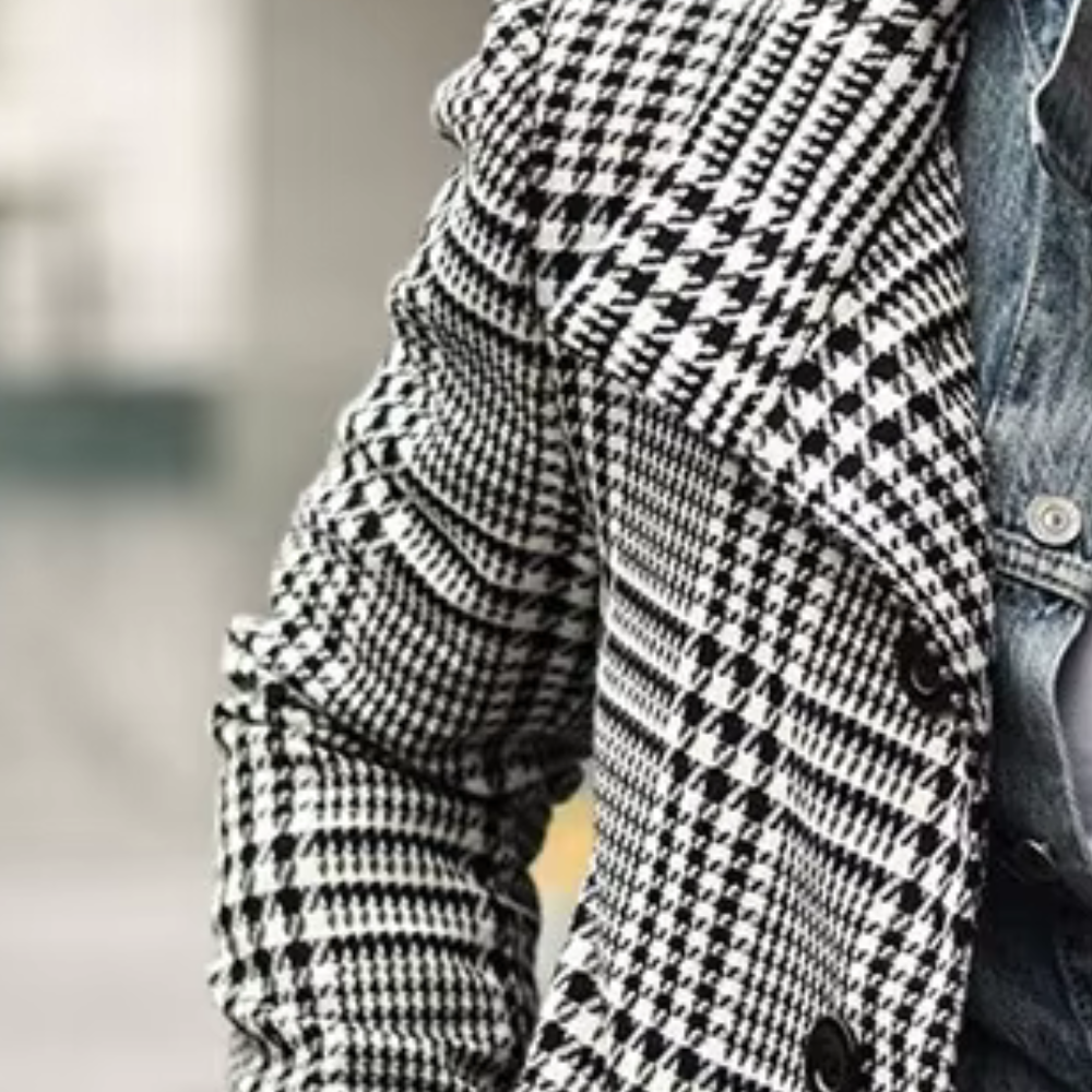 Drune | Warmer Karomantel für Männer