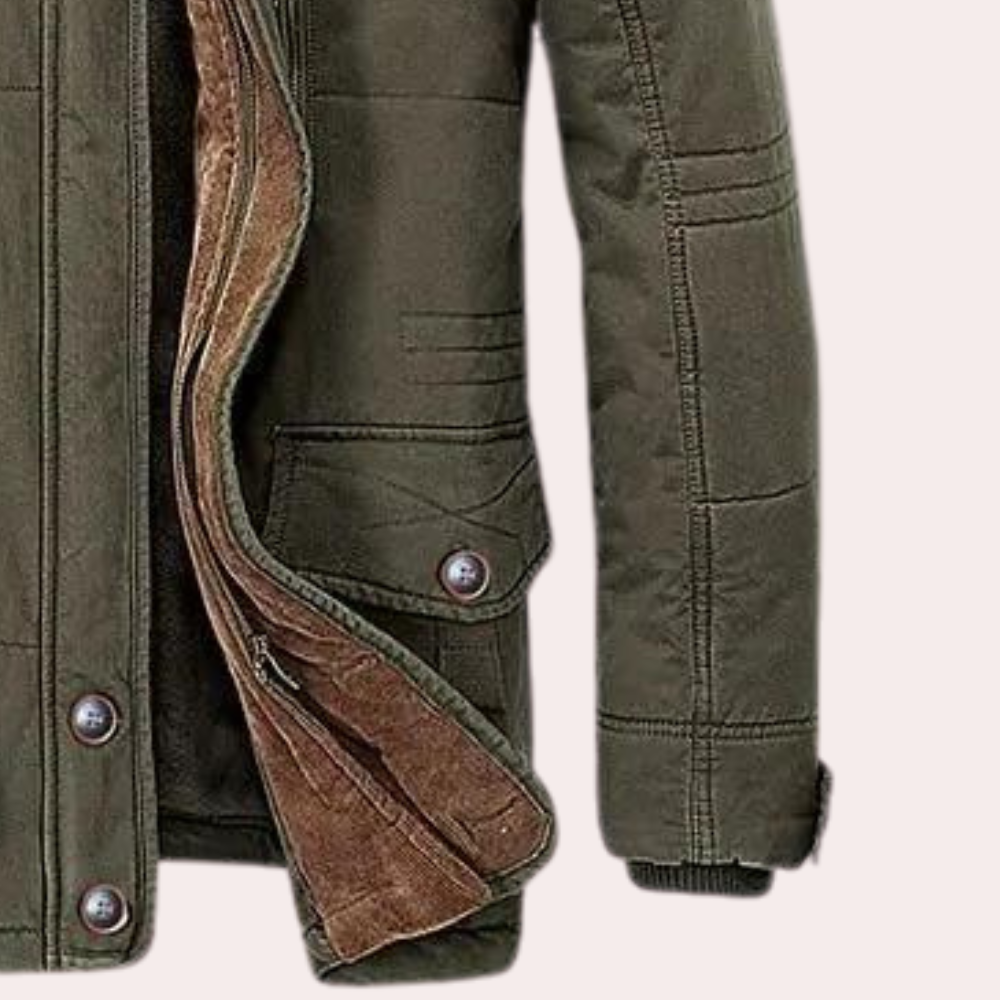 Drune | Herren Winterjacke mit Kapuze