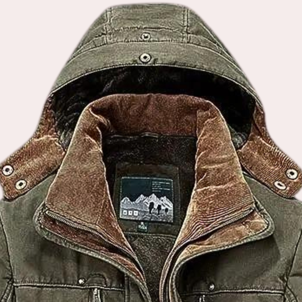 Drune | Herren Winterjacke mit Kapuze