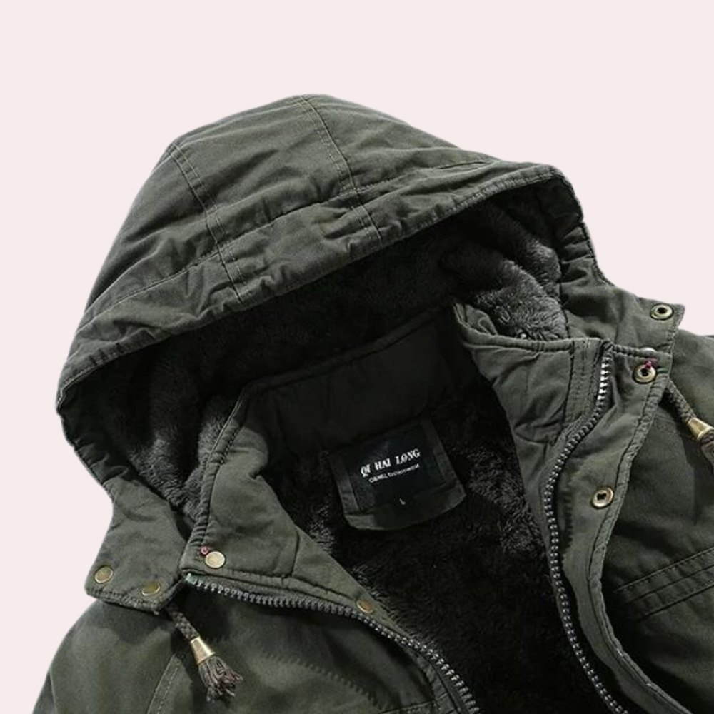 Drune | Herren Winterjacke Mit Kapuze Für Komfort
