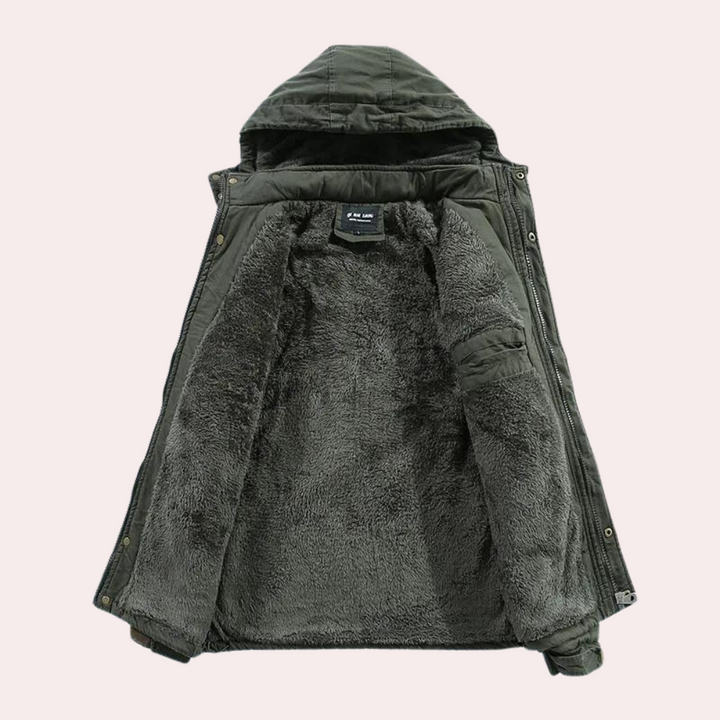 Drune | Herren Winterjacke Mit Kapuze Für Komfort