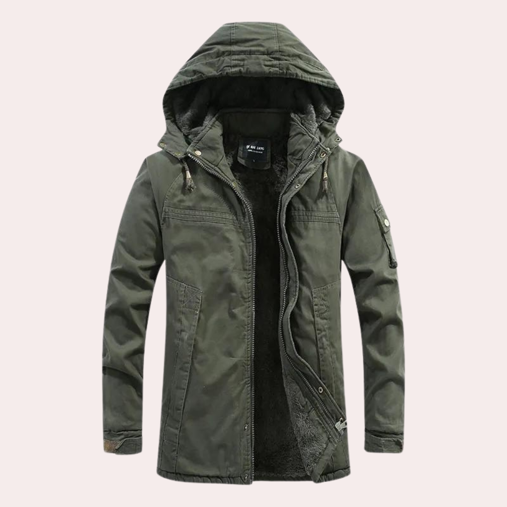 Drune | Herren Winterjacke Mit Kapuze Für Komfort