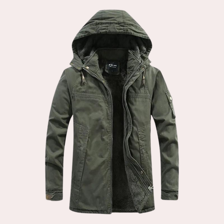 Drune | Herren Winterjacke Mit Kapuze Für Komfort