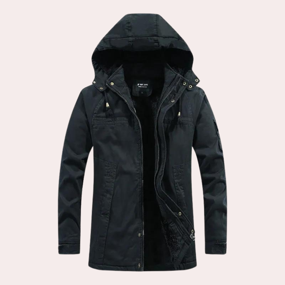 Drune | Herren Winterjacke Mit Kapuze Für Komfort
