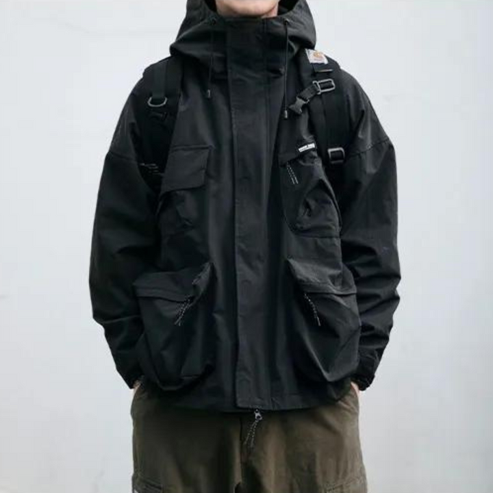 Drune | Warme Jacke mit Kapuze für Männer