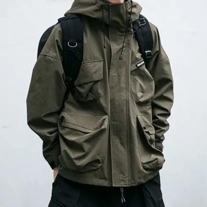 Drune | Warme Jacke mit Kapuze für Männer