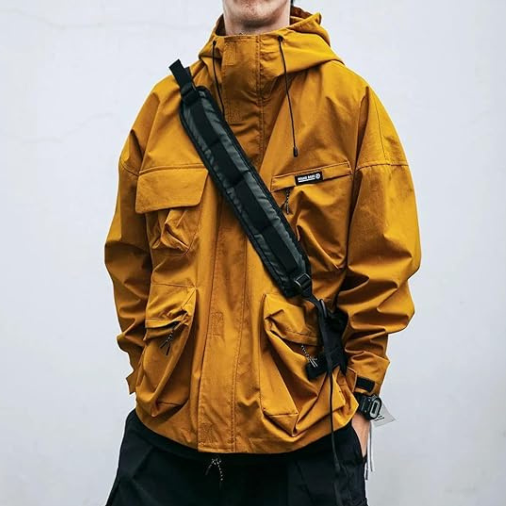 Drune | Warme Jacke mit Kapuze für Männer
