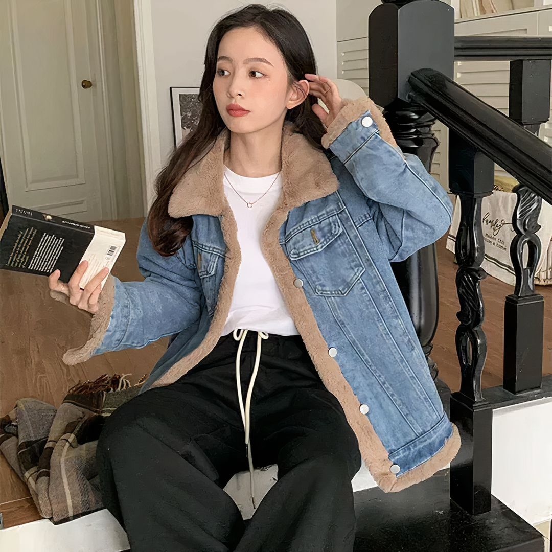 Drune | Winter-Fleece-Jeansjacke