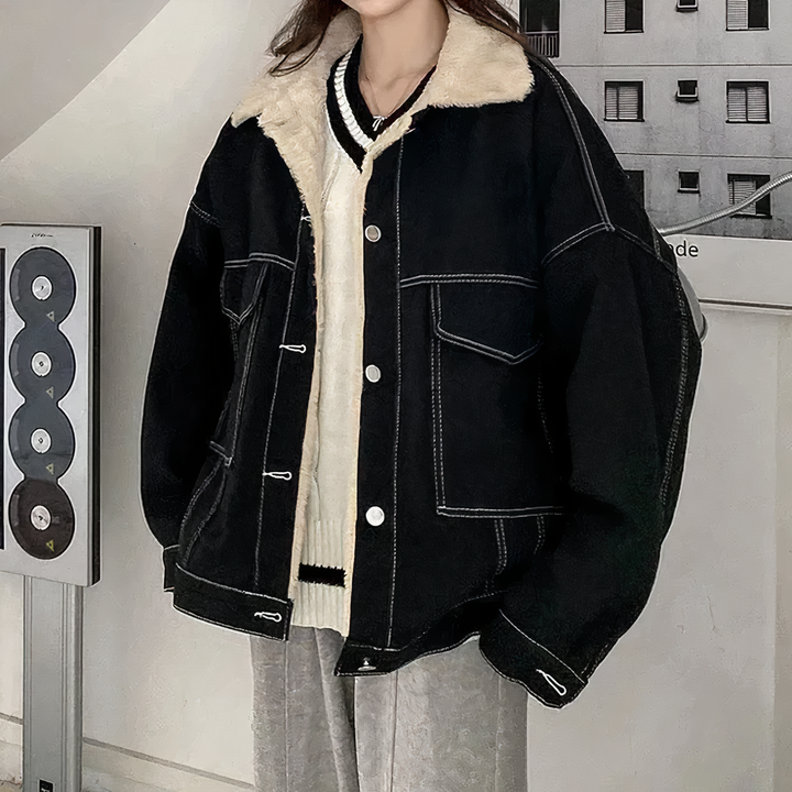 Drune | Winter-Fleece-Jeansjacke