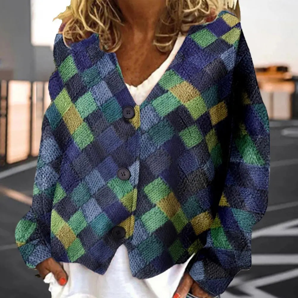 Drune | Patchwork-Strickjacke