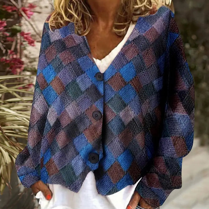 Drune | Patchwork-Strickjacke