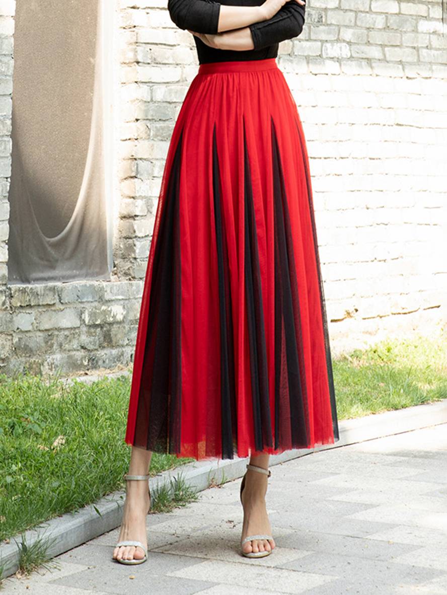 Drune | Elegante Freizeit-Tüll-Tutu-Rock für Frauen