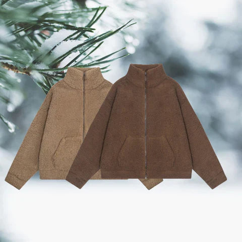 Drune | Warmer Teddy-Mantel Mit Kapuze Für Frauen