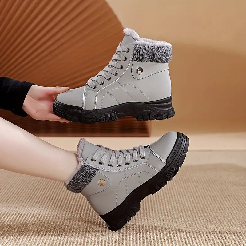 Drune | Damen Wasserdichte Schnür-Winterstiefel