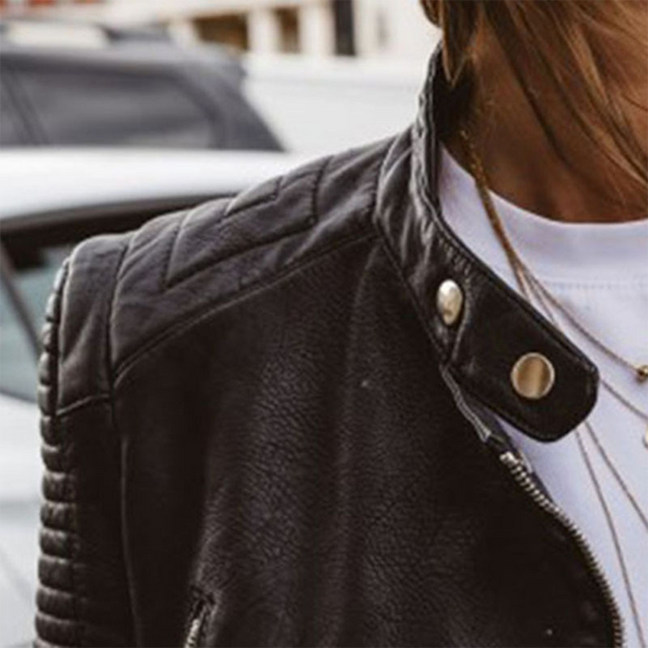 Drune | Damen Biker Lederjacke