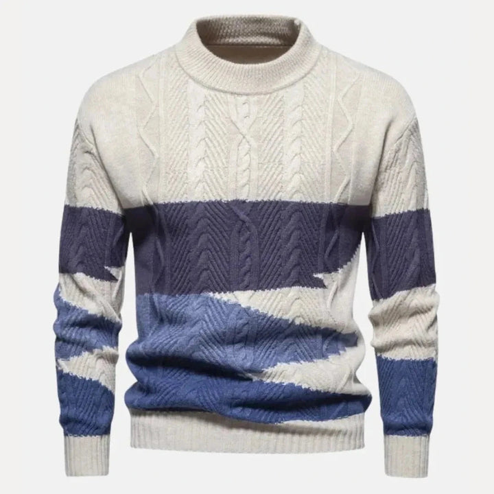 Drune | Kabelstrickpullover für Herren - Farbverlauf Design