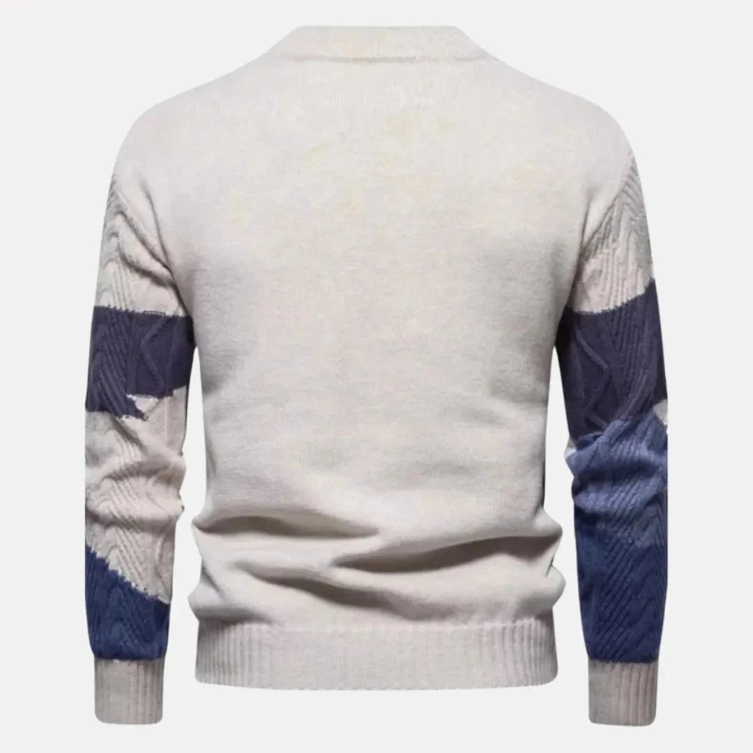 Drune | Kabelstrickpullover für Herren - Farbverlauf Design