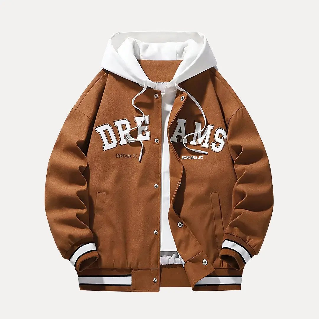 Drune | Kapuzen Baseball Varsity Jacke