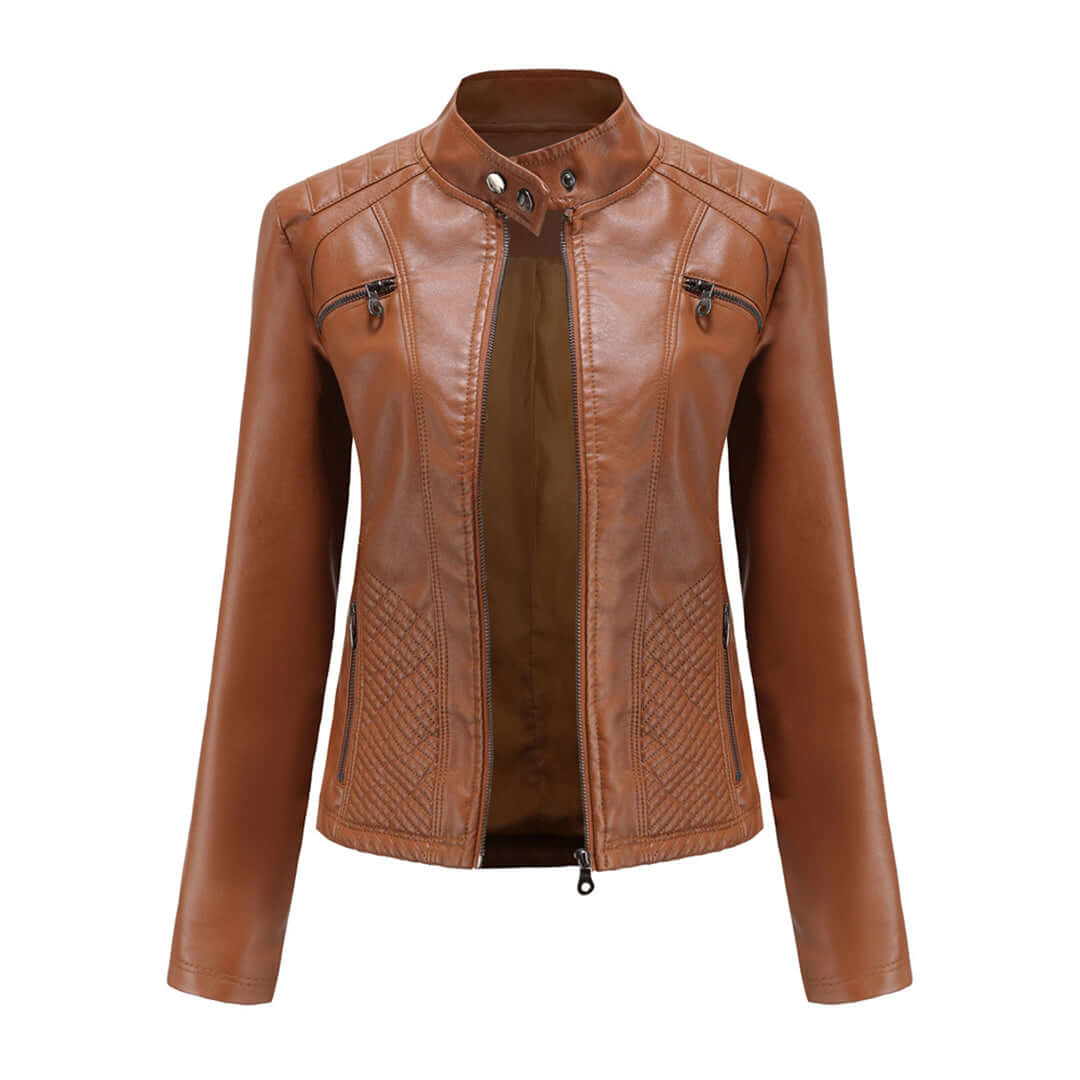 Drune | Damen Lederjacke Mit Zeitlosem Elegantem Look