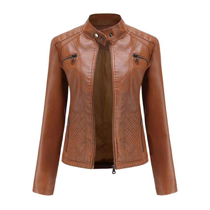 Drune | Damen Lederjacke Mit Zeitlosem Elegantem Look