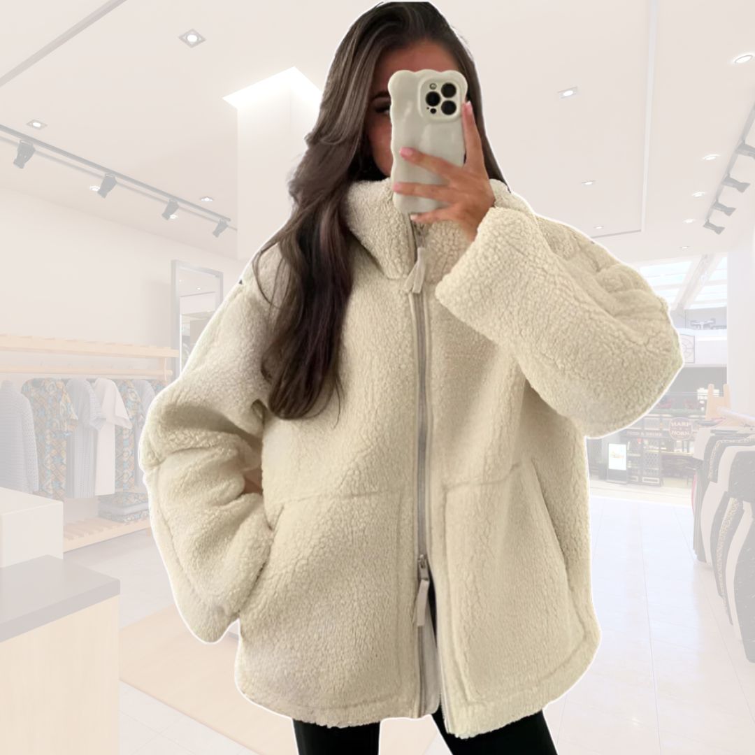 Drune | Damen Teddy Fleecejacke