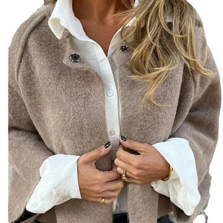Drune | Jacke Damen Kurze Lockere Passform Offene Front Herbstjacke