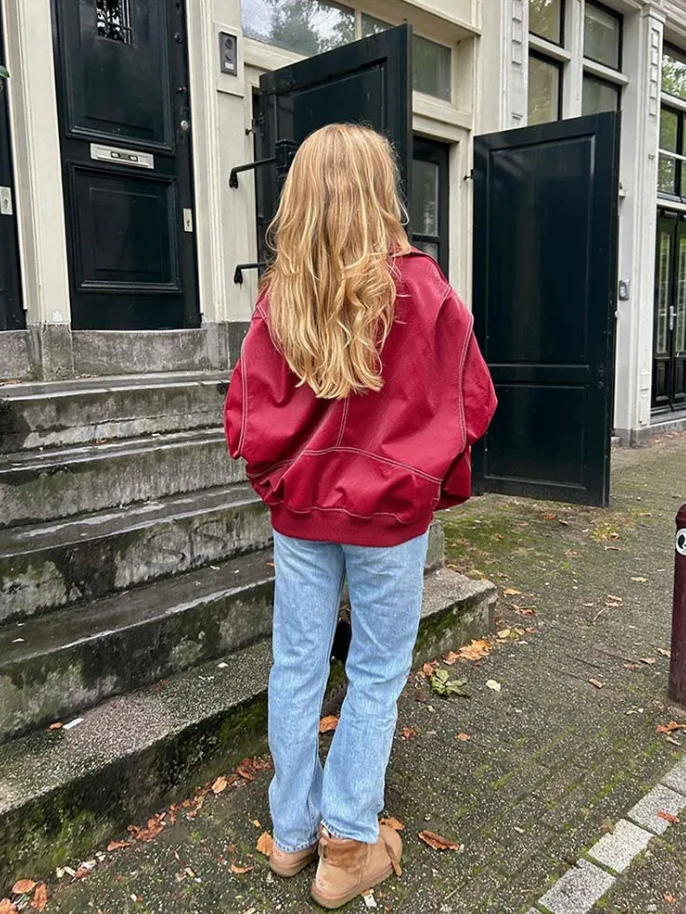 Drune | Überdimensionale Lederjacke