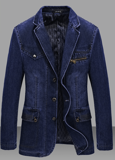 Drune | Jeans Anzugjacke Für Herren