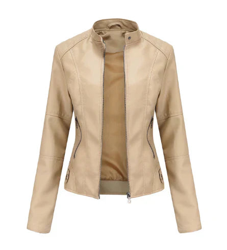 Drune | Lederjacke für Frauen mit Mao