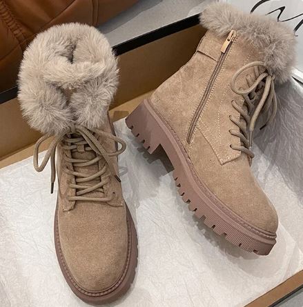 Drune | Rutschfeste Warme Schneestiefel mit Reißverschluss