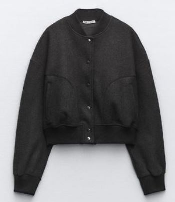 Drune - Damen Crop Soft Bomber Jacke