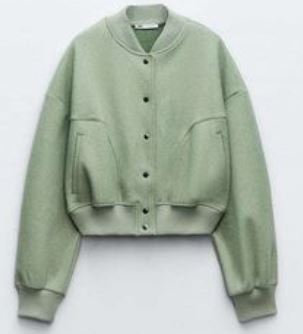 Drune - Damen Crop Soft Bomber Jacke