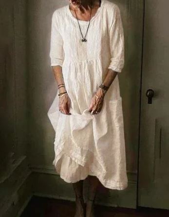 Drune | Oversize Kleid aus Baumwolle für Frauen
