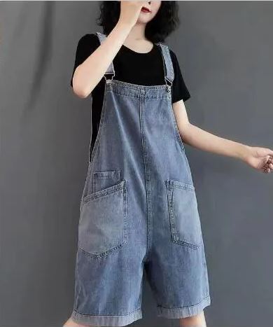 Drune | Jumpsuit mit Denim-Hosenträger