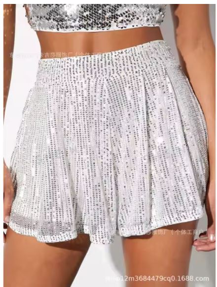 Drune | Glitzernde Shorts Für Damen