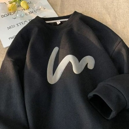 Drune | Männer Wellenmuster Pullover