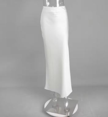 Drune | Satin-Midi-Rock mit Fließendem Design für Damen