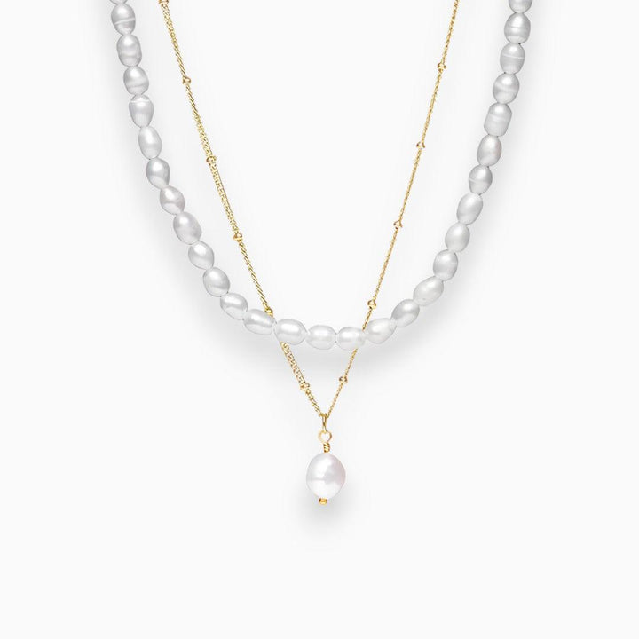 Drune | Paradise Perlen Satz Halskette Mit Elegantem Glanz Für Damen