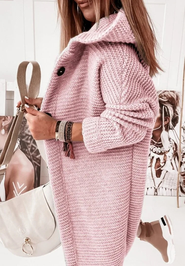 Drune | Lässiger Gestrickter Kapuzenkartigan