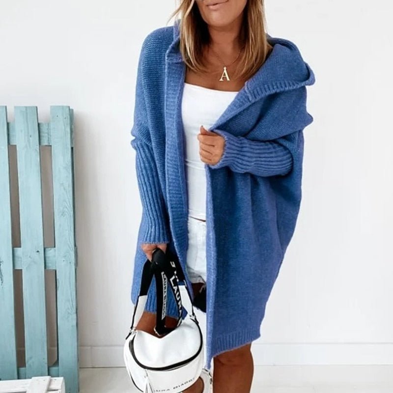 Drune | Strickjacke Lang mit Kapuze