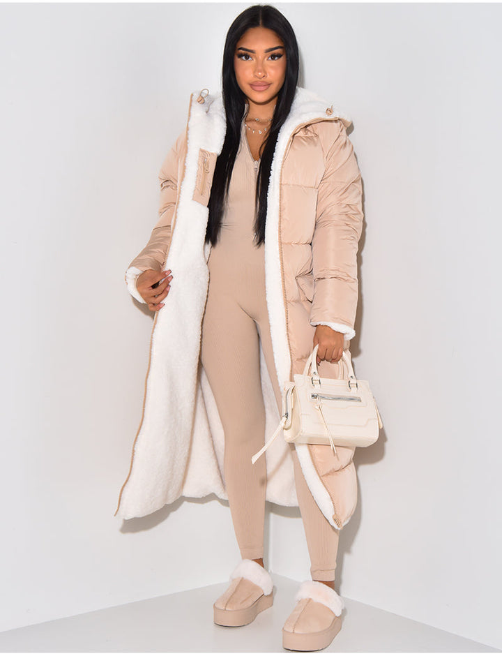 Drune | Warme Gefütterte Winterjacke für Damen - Wendbare Fleecejacke
