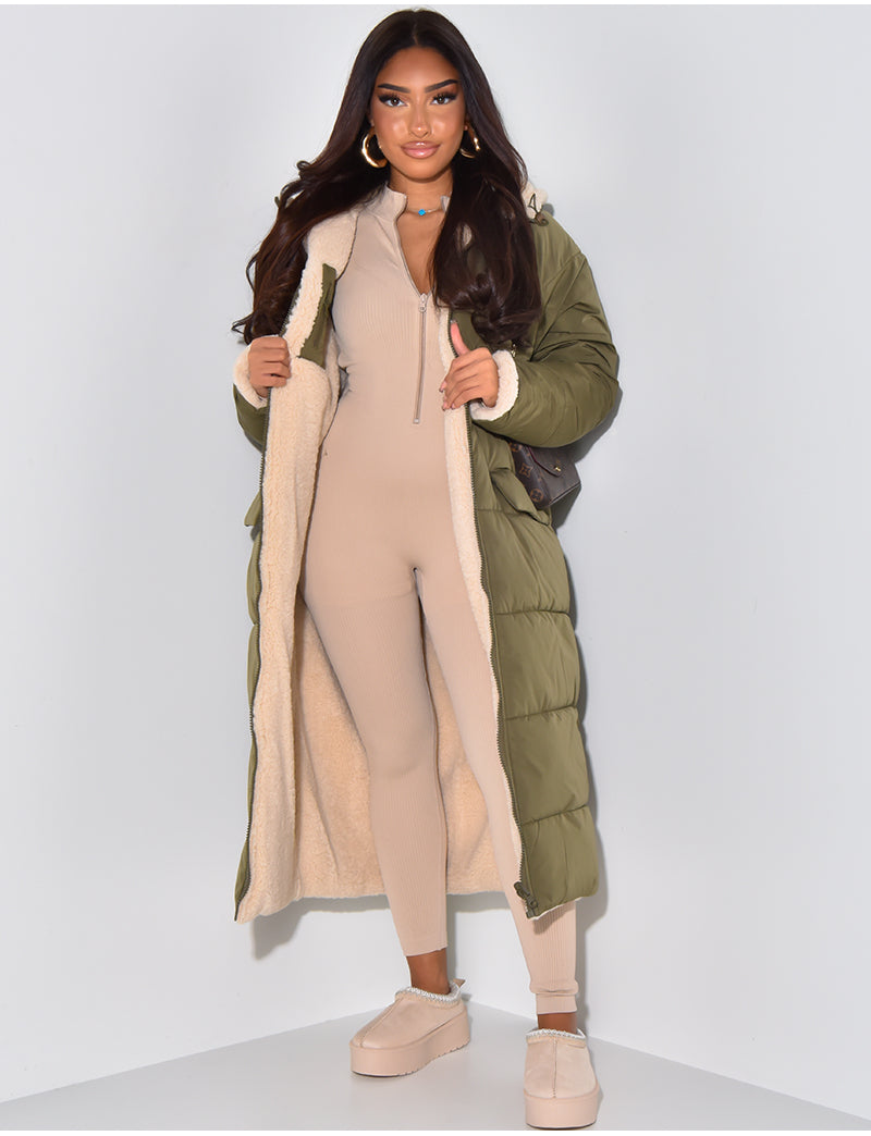 Drune | Warme Gefütterte Winterjacke für Damen - Wendbare Fleecejacke