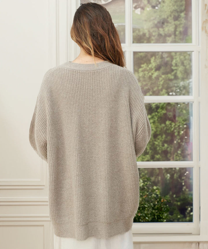 Drune - Lässige Kokon-Strickjacke