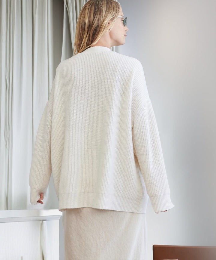Drune - Lässige Kokon-Strickjacke